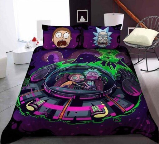 Rick And Morty Bedding Set Sleepy Halloween and Christmas Sale