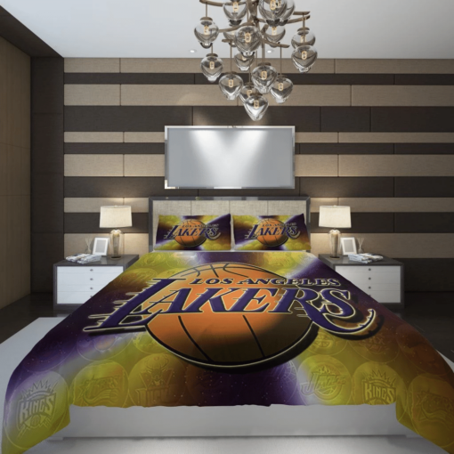 Los Angeles Lakers 4 Basketball Customize Custom Bedding Set