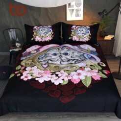 Skull Couples Bedding Set