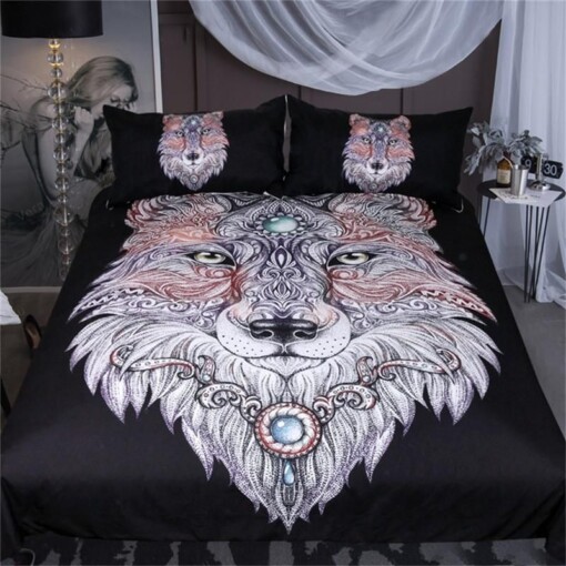 Wolf Head Bedding Set