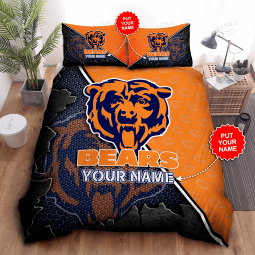 Personalized Chicago Bears Bedding Set