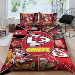 Kansas City Chiefs Bedding Set Duvet Cover Pillow Cases