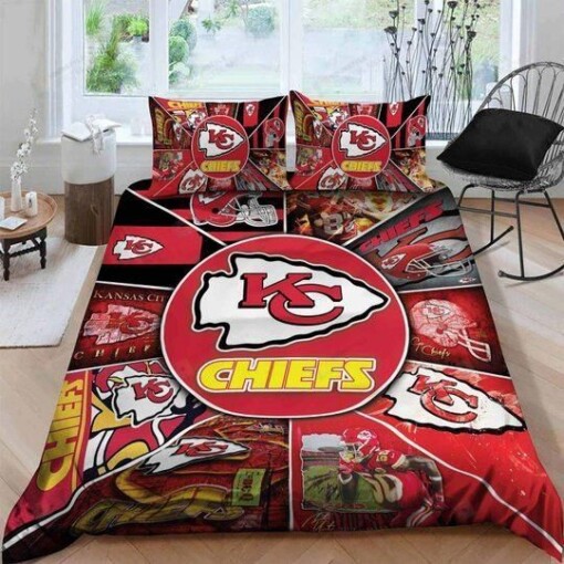 Kansas City Chiefs Bedding Set Duvet Cover Pillow Cases