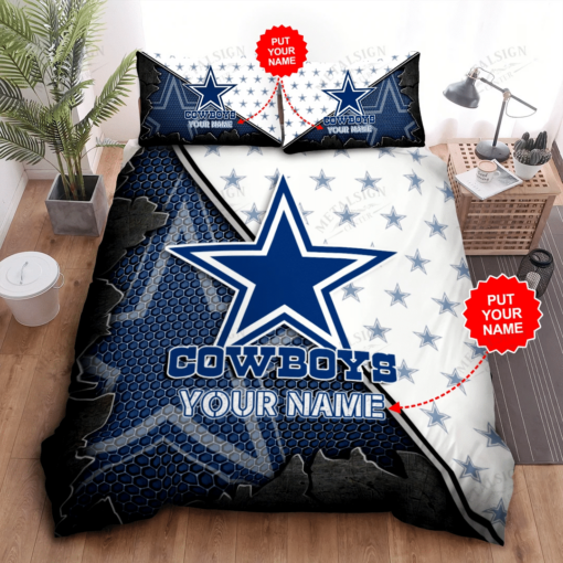 Personalized Dallas Cowboys Bedding Set