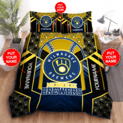 Personalized Milwaukee Brewers Bedding Set