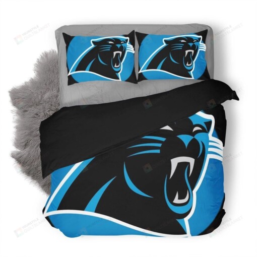Nfl Carolina Panthers Duvet Cover Bedding Set Dup