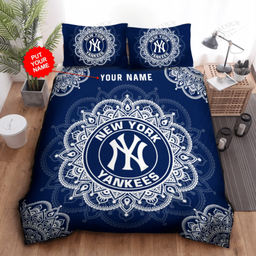 Personalized New York Yankees Bedding Set