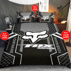 Personalized Fox Racing Duvet Cover Pillowcase Bedding Set