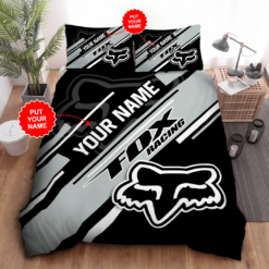 Personalized Fox Racing Duvet Cover Pillowcase Bedding Set