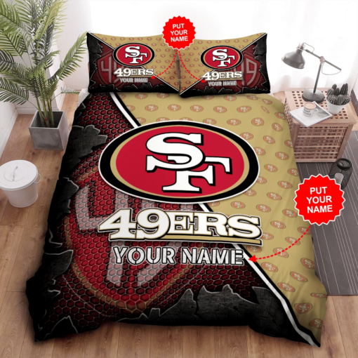 Personalized San Francisco Ers Duvet Cover Pillowcase Bedding Set