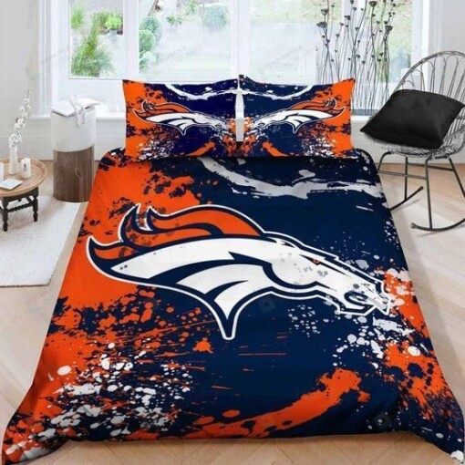Denver Broncos Bedding Set Duvet Cover Pillow Cases