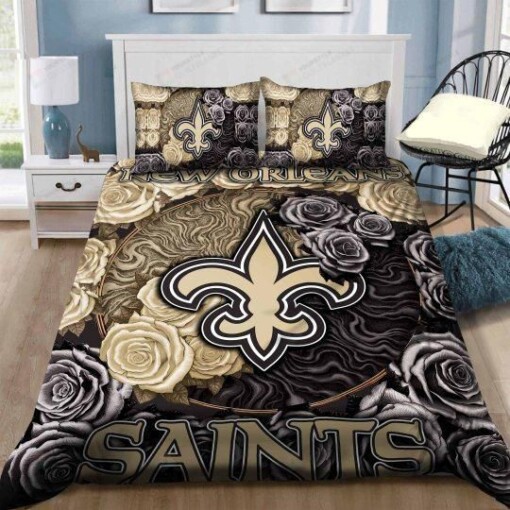New Orleans Saints Bedding Set Dup Duvet Cover Pillow Cases