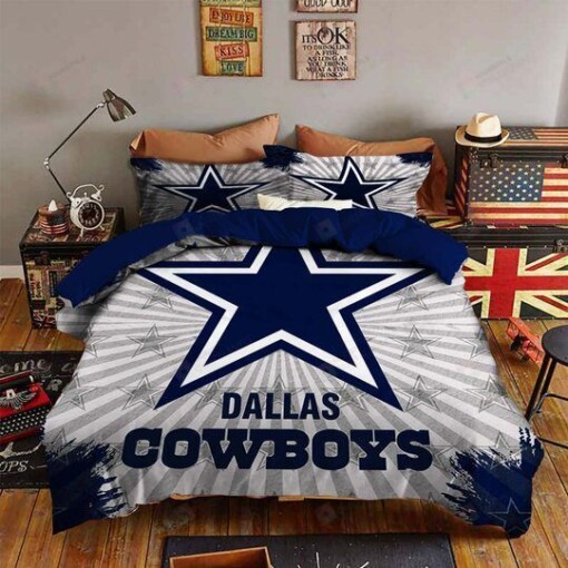 Dallas Cowboys Star Logo Bedding Set Duvet Cover Pillow Cases