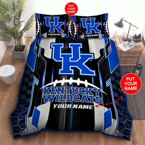 Personalized Kentucky Wildcats Duvet Cover Pillowcase Bedding Set