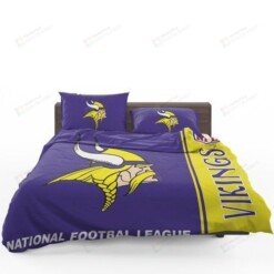 Nfl Minnesota Vikings D Duvet Cover Bedding Set