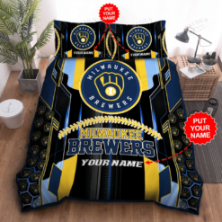 Personalized Milwaukee Brewers Bedding Set