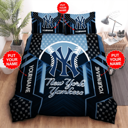 Personalized New York Yankees Bedding Set