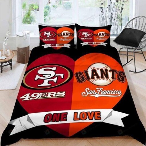 San Francisco Ers San Francisco Giants One Love Duvet Cover Bedding Set For Fans