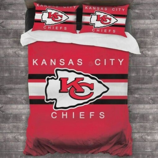Kansas City Chiefs Football Bedding Set Duvet Cover Pillowcases