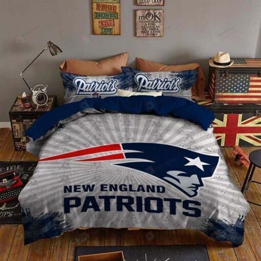 New England Patriots Logo D Printed Duvet Cover Bedding Set