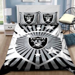 Las Vegas Raiders Bedding Set Sleepy Duvet Cover Pillow Cases