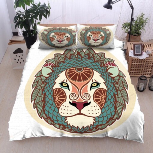 Lion Cotton Bed Sheets Spread Comforter Duvet Cover Bedding Sets