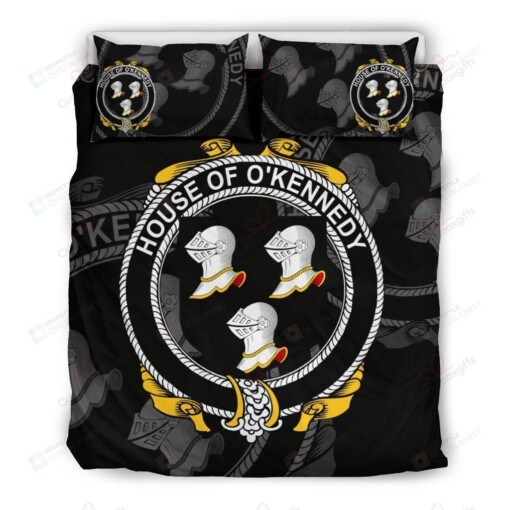 Kennedy Family Crest Shamrock Bedding Set (Duvet Cover & Pillow Cases)