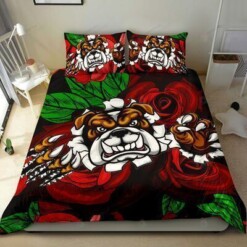 Bulldog Cotton Bed Sheets Spread Comforter Duvet Cover Bedding Sets