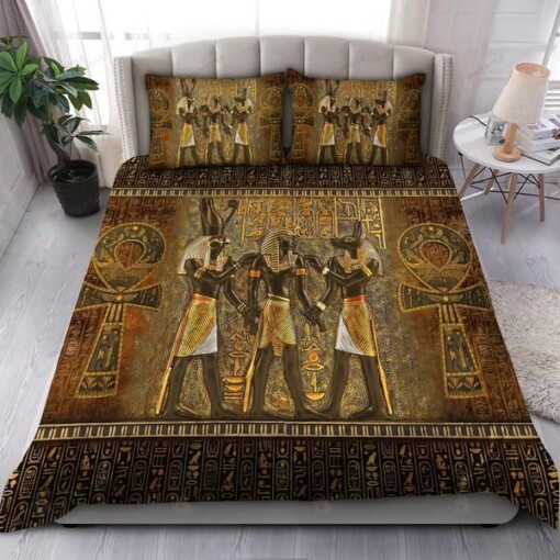 Ancient Egypt Art Bedding Set Bed Sheets Spread Comforter Duvet Cover Bedding Sets