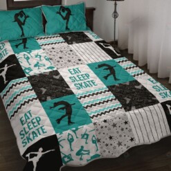 Figure Skating Quilt Bedding Set