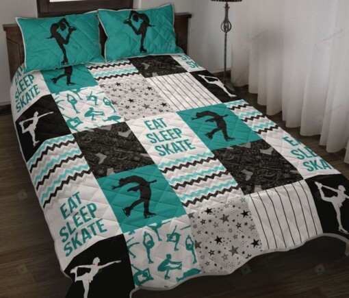 Figure Skating Quilt Bedding Set