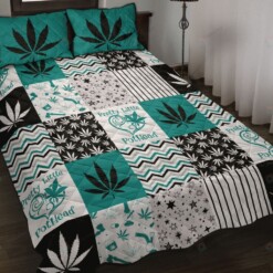 Weed Pattern Quilt Bed Sheets Spread Duvet Cover Bedding Sets