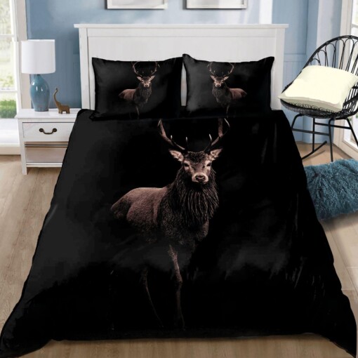 Alone Beautiful Deer Bedding Set Bed Sheets Spread Comforter Duvet Cover Bedding Sets
