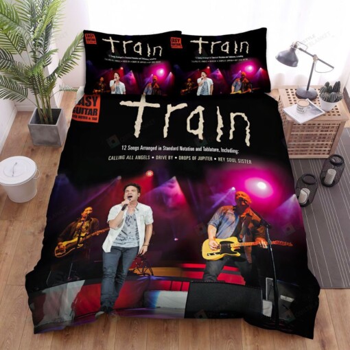 Train Band Bed Sheets Spread Comforter Duvet Cover Bedding Sets