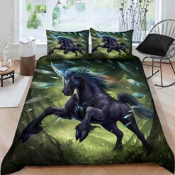 Unicorn Cotton Bed Sheets Spread Comforter Duvet Cover Bedding Sets