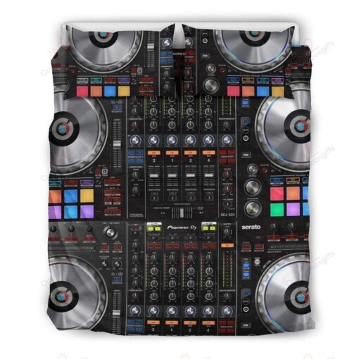 Cool Dj Mix Table Bedding Set (Duvet Cover & Pillow Cases)