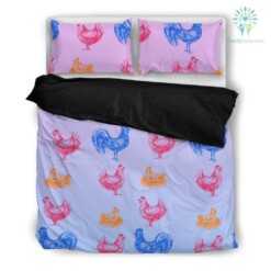 Rooster Cotton Bed Sheets Spread Comforter Duvet Cover Bedding Sets