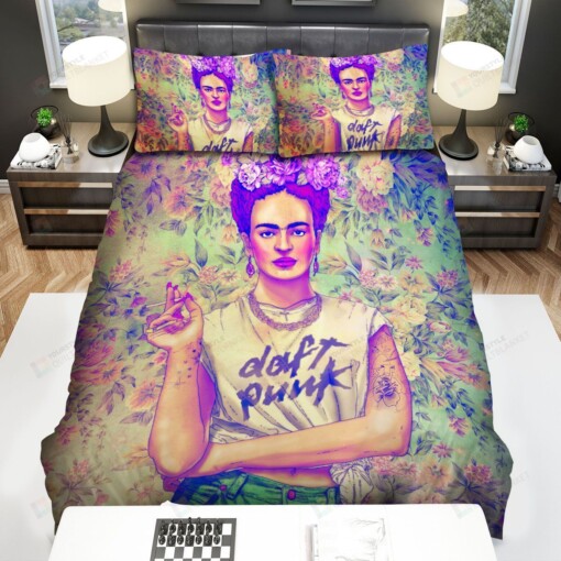 Frida Smoking Bed Sheets Spread Comforter Duvet Cover Bedding Sets