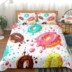 Donut Cotton Bed Sheets Spread Comforter Duvet Cover Bedding Sets