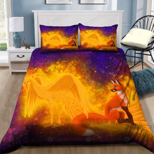 Phoenix And Fox Bedding Set Bed Sheets Spread Comforter Duvet Cover Bedding Sets