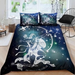 Sagittarius Cotton Bed Sheets Spread Comforter Duvet Cover Bedding Sets