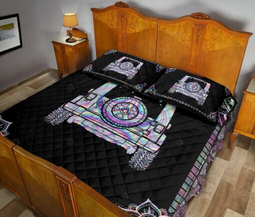 Hologram Jeep Quilt Bedding Set