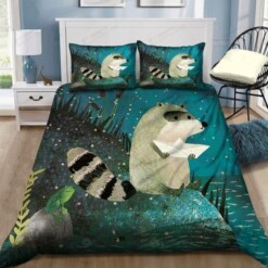 Raccoon Hvt280809 Bedding Set (Duvet Cover & Pillow Cases)