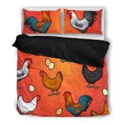 Chicken Cotton Bed Sheets Spread Comforter Duvet Cover Bedding Sets