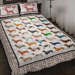 Dachshund Quilt Bedding Set