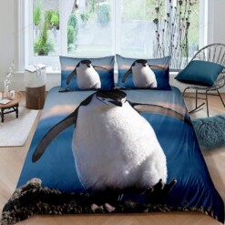 3D Penguin  Bed Sheets Spread Comforter Duvet Cover Bedding Sets