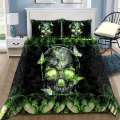 Skull And Butterfly  Duvet Cover Bedding Set