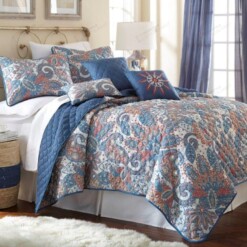 Arcadia Cotton Bed Sheets Spread Comforter Duvet Cover Bedding Sets