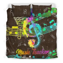 Music Teacher Color Bed Sheets Spread Duvet Cover Bedding Sets