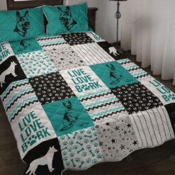 German Shepherd Shape Quilt Bedding Set